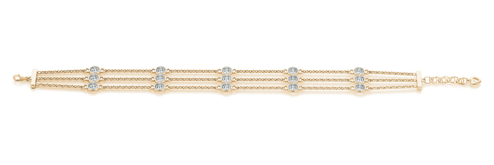 14K Yellow Gold 1/2 ct Diamond Fashion Bracelet