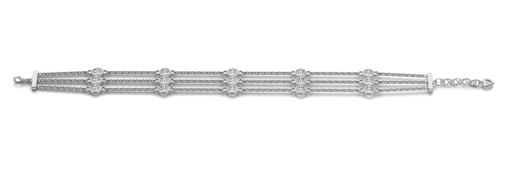 14K White Gold 1/2 ct Diamond Fashion Bracelet