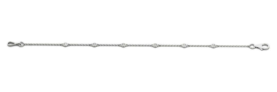 Multi-Diamond Round Stone Fashion Bracelet