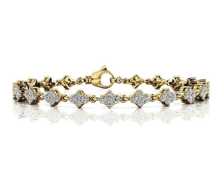 Platinum 2ctw Round Diamond Fashion Bracelet