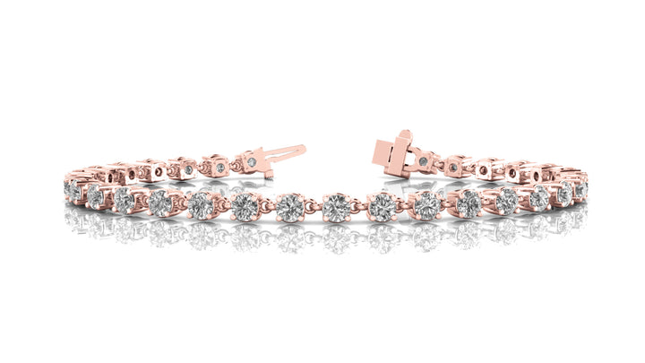 18K Rose Gold 2.33ctw Round Diamond Fashion Bracelet