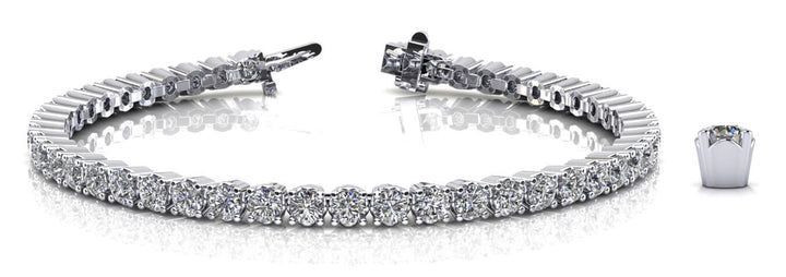 Platinum Diamond Line Bracelet | 2.25 ctw