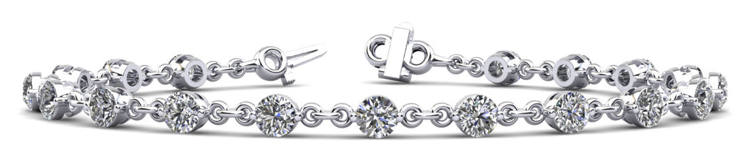 14K White Gold 7/8 ct Diamond Fashion Bracelet