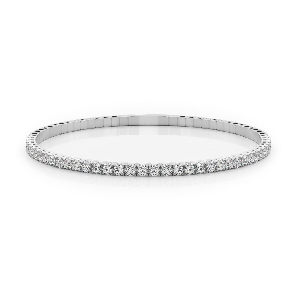Multi-Diamond Flex Bangle Bracelet