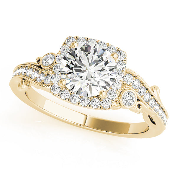 Halo Diamond Engagement Ring