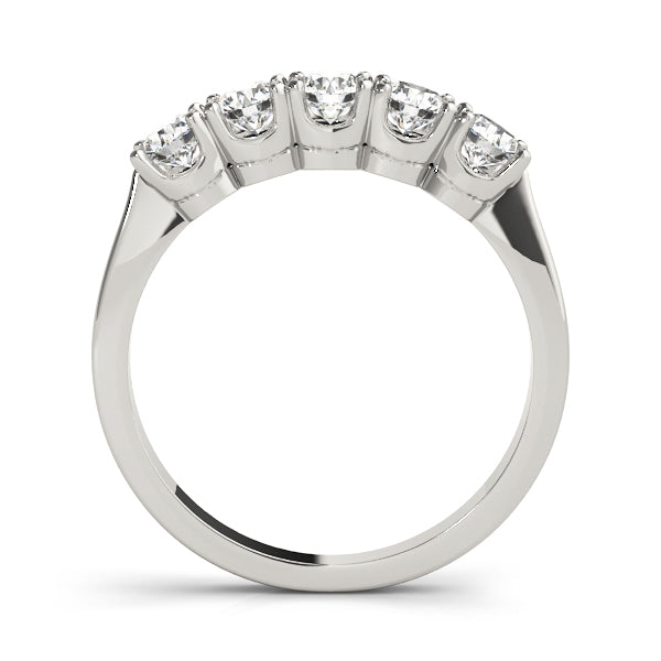 18K White Gold 1 CT Diamond Wedding Ring