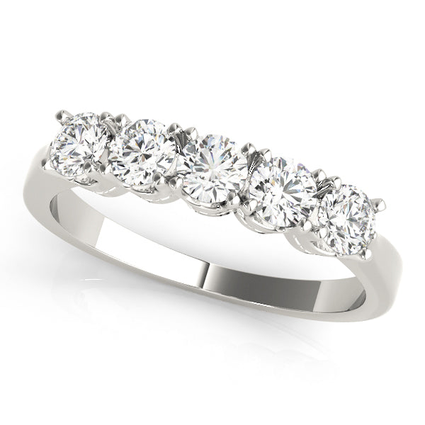 14K White Gold 1 ct Diamond Wedding Ring