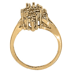 Platinum White Diamond Fashion Ring