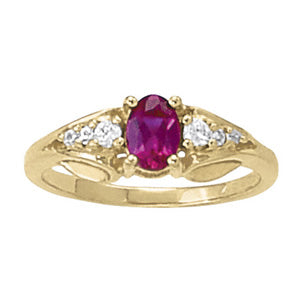 14K Gold Round Diamond Fashion Ring