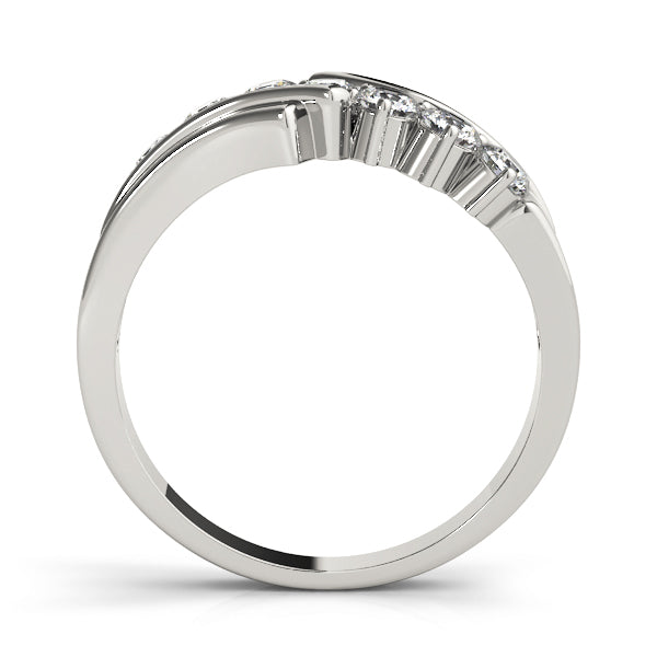 14K White Gold Round Diamond Wedding Ring