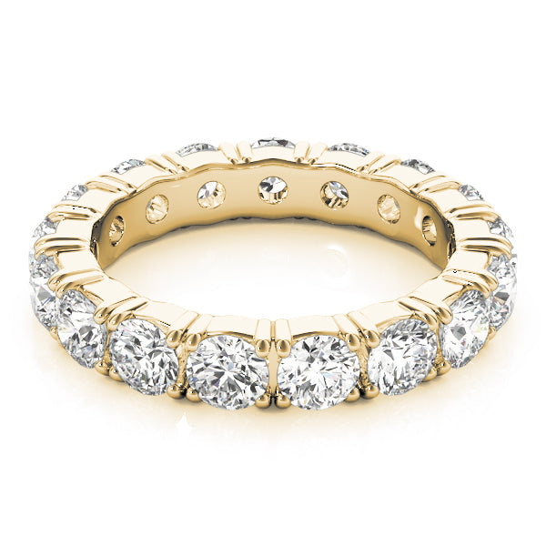 18K Yellow Gold Round Diamond Wedding Ring 1.5ctw