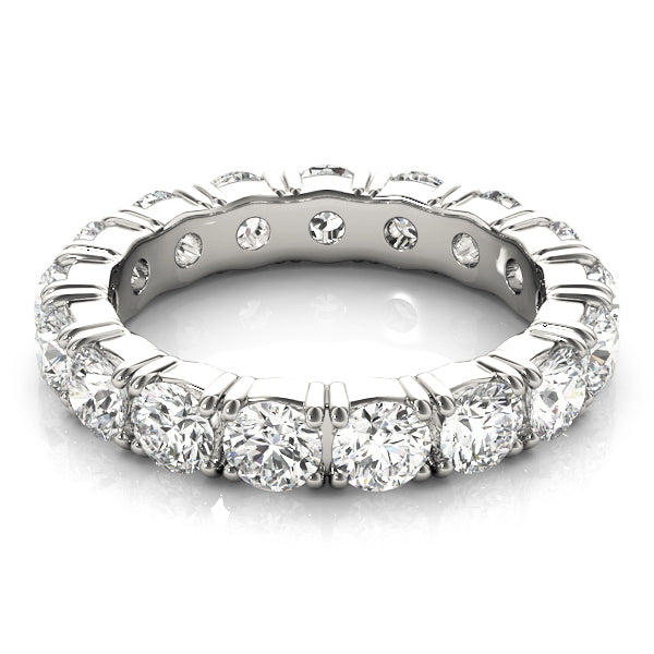 14K White Gold Round Diamond Wedding Ring