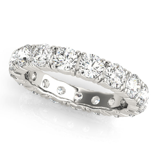 14K White Gold Round Diamond Wedding Ring
