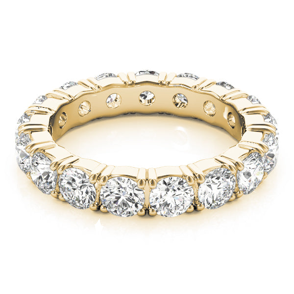 14K Yellow Gold 2.4 CT Diamond Wedding Band