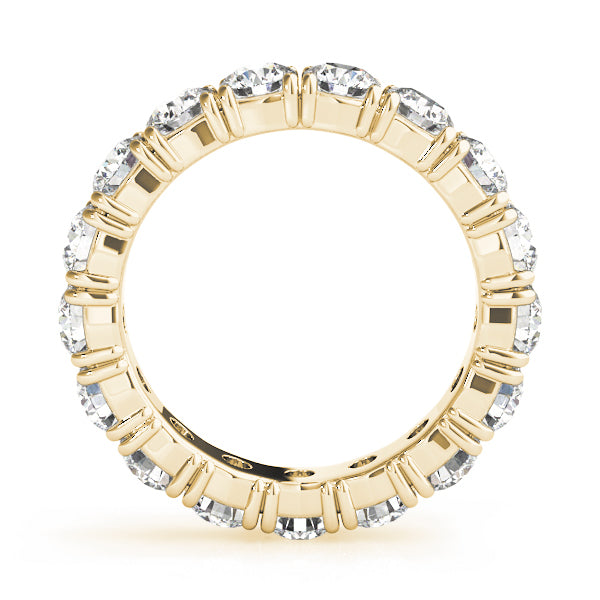 14K Yellow Gold 2.4 CT Diamond Wedding Band