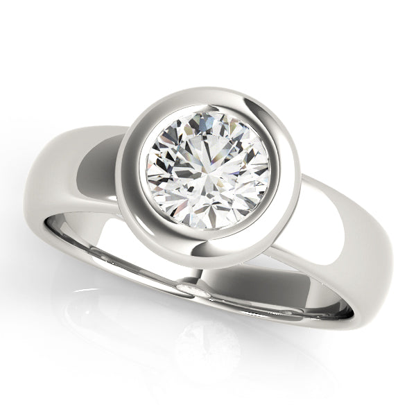 1 CT Platinum Round Diamond Engagement Ring