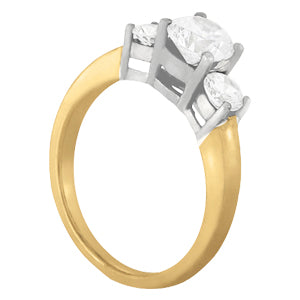 14K White Gold 0.49 ctw Round Diamond Engagement Ring