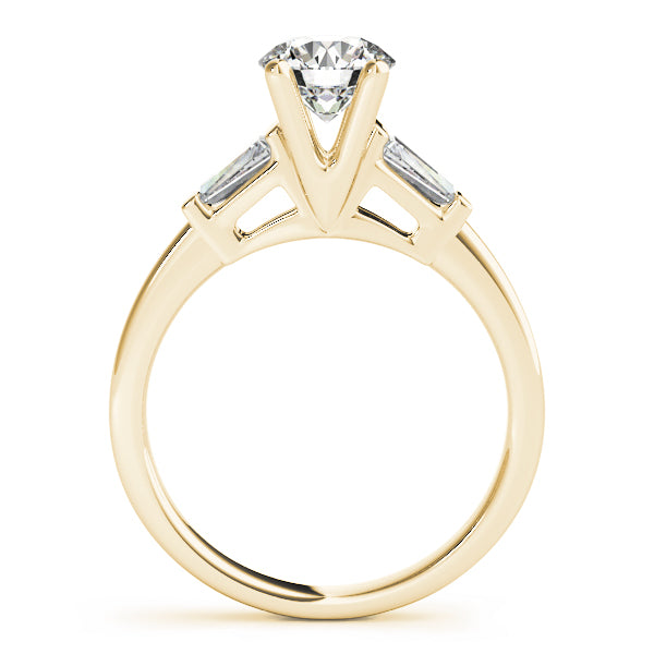 18K Yellow Gold Diamond Engagement Ring 0.7 ctw