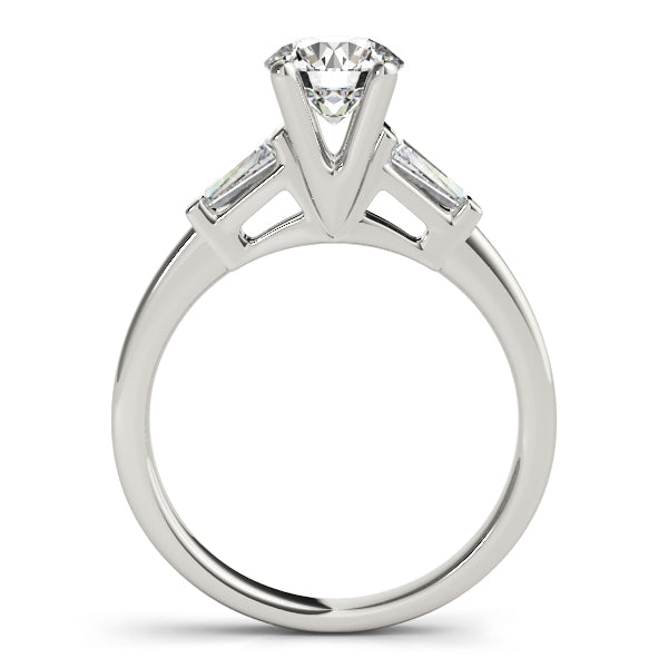 14K White Gold Diamond Engagement Ring 1 ctw