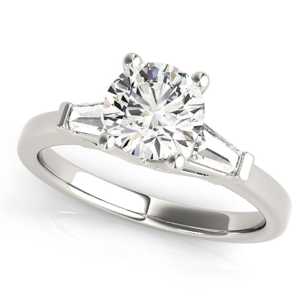 Platinum White Diamond Engagement Ring