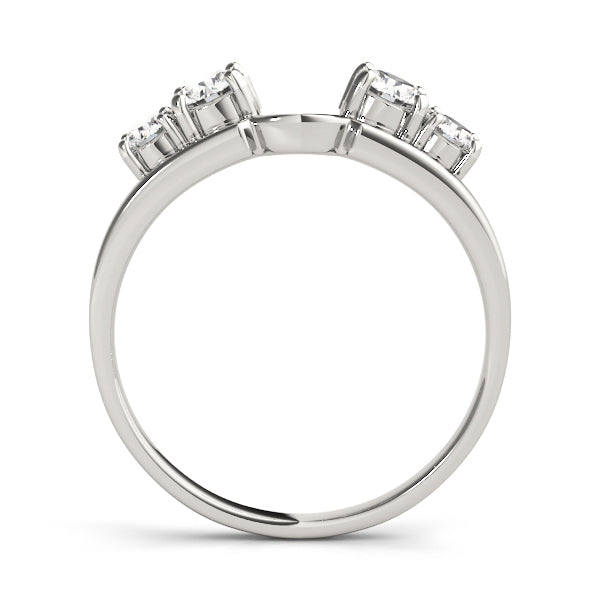 18K White Gold 1 CT Diamond Wedding Band