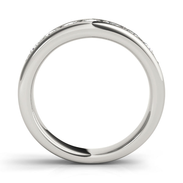 18K White Gold 7-Stone Diamond Wedding Ring