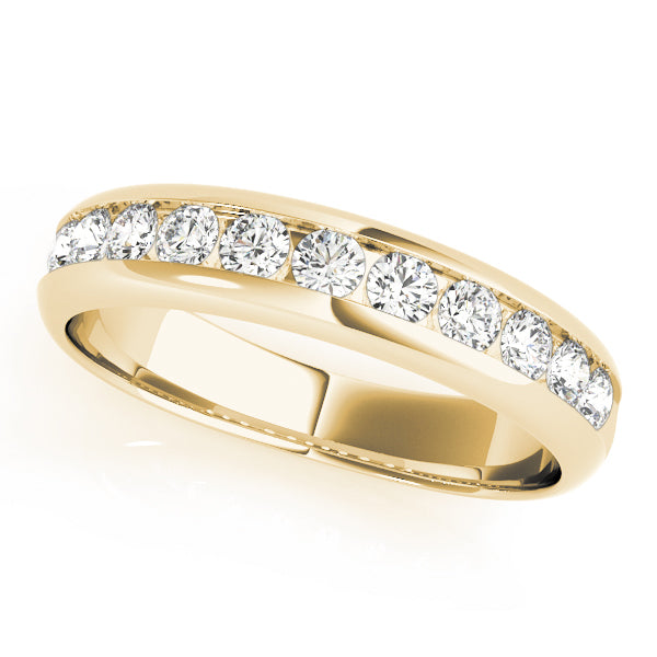 14K Yellow Gold 1ct Diamond Wedding Band
