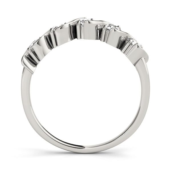18K White Gold 1 CT Diamond Wedding Ring