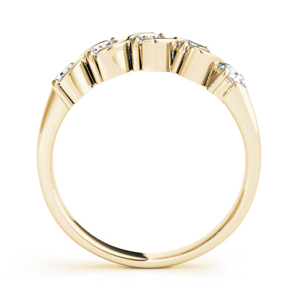 18K Yellow Gold 5-Stone Diamond Wedding Ring