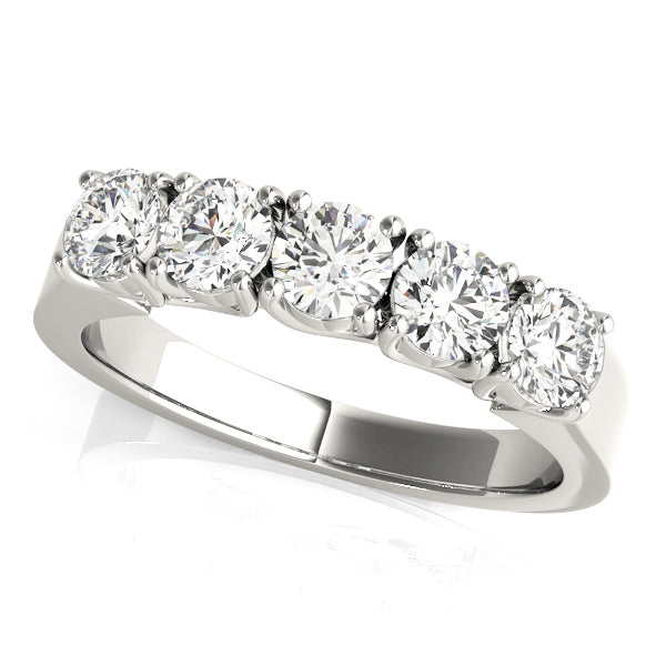 Multi-Diamond 14K Gold Wedding Ring