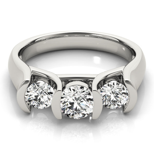 Three Stone Diamond Engagement Ring