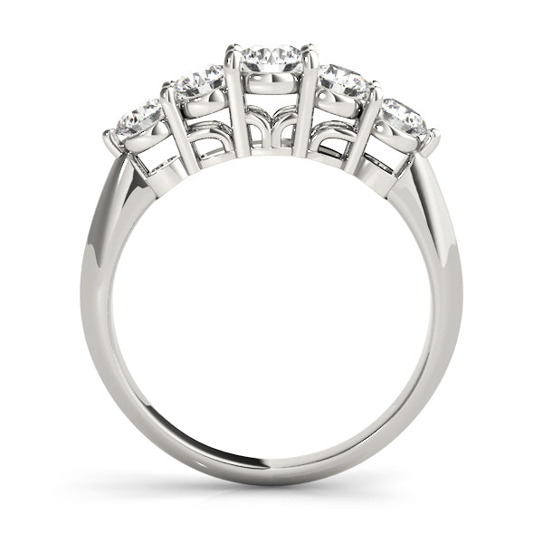 1 CT Platinum Round Diamond Wedding Band