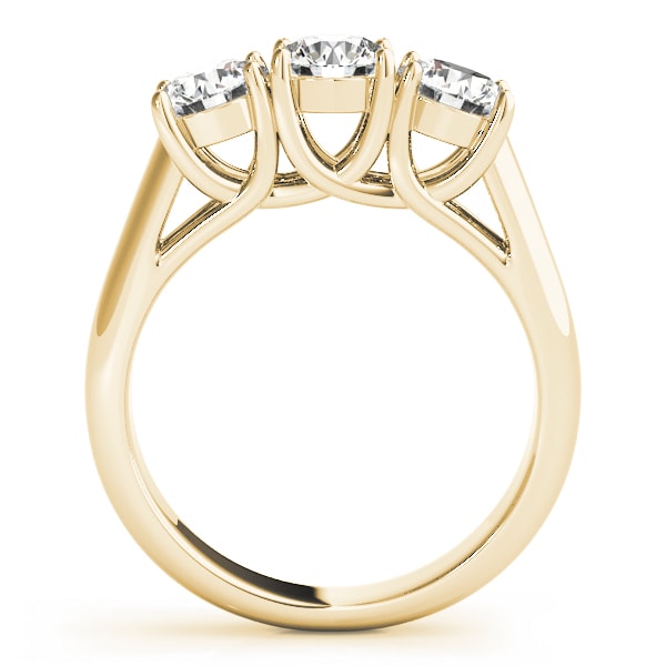 14K Yellow Gold 1 ct tw Three Stone Diamond Engagement Ring