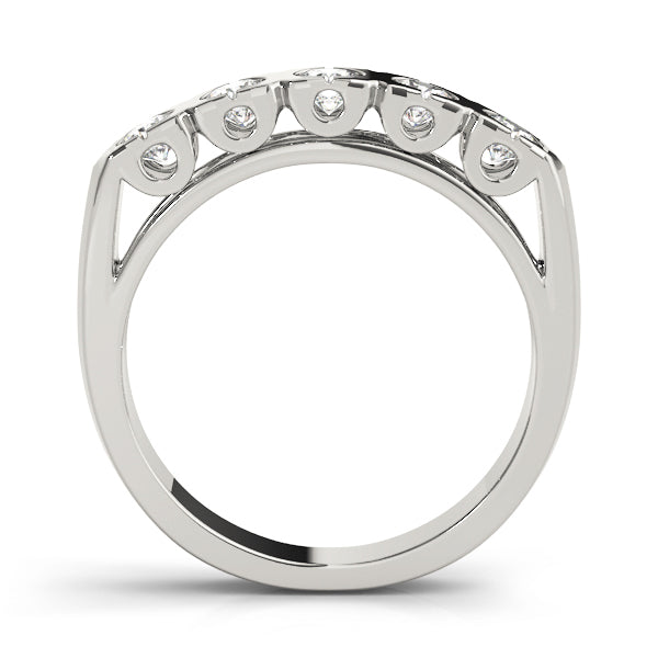 18K White Gold 1 CT Diamond Wedding Ring
