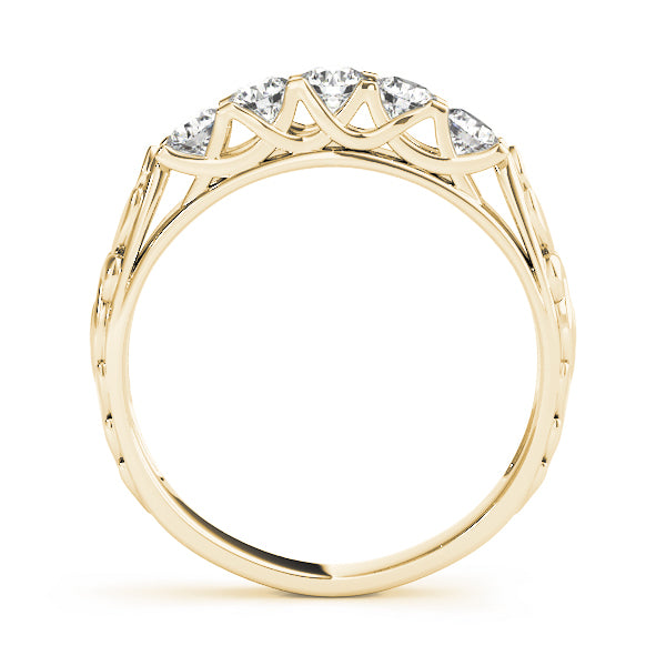 18K Yellow Gold Diamond Wedding Ring
