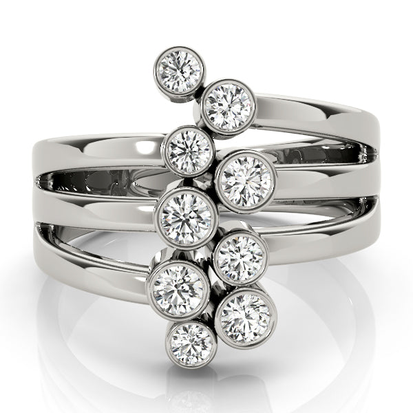 Platinum 1 CT Round Diamond Fashion Ring