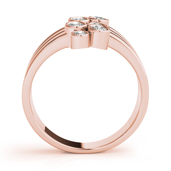 18K Rose Gold 1 CT Diamond Fashion Ring