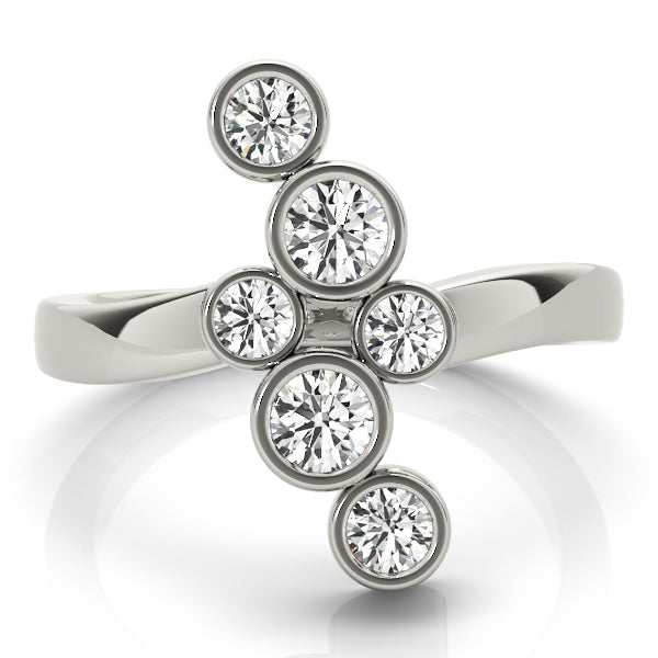 Platinum White Diamond Fashion Ring