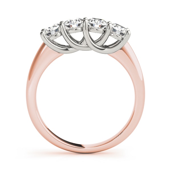 14K Rose Gold 1 ct tw Diamond Wedding Ring