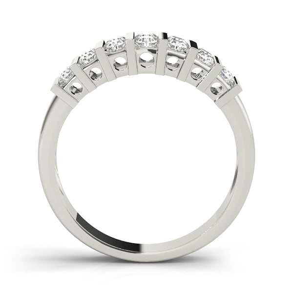 Platinum White Diamond Wedding Band