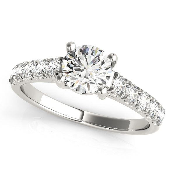 18K White Gold 1 ct Diamond Engagement Ring