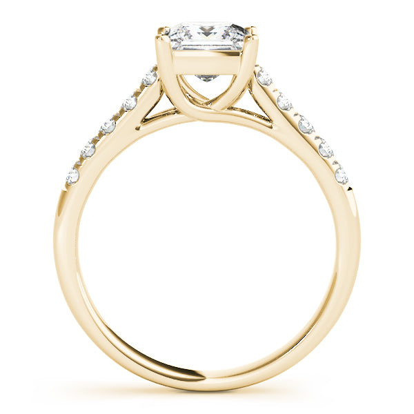 18K Yellow Gold 1 ct tw Trellis Diamond Engagement Ring
