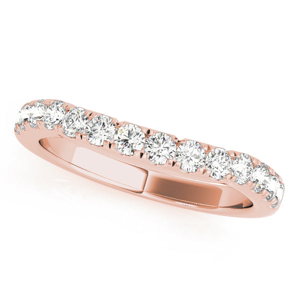 14K Rose Gold Diamond Wedding Ring