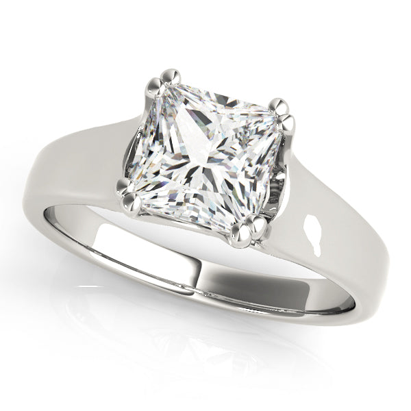 Platinum 1/4 CT Diamond Solitaire Engagement Ring
