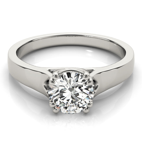 1 ct Platinum Round Diamond Engagement Ring