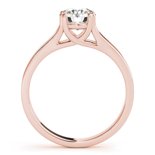 18K Rose Gold 1ct Diamond Engagement Solitaire Ring