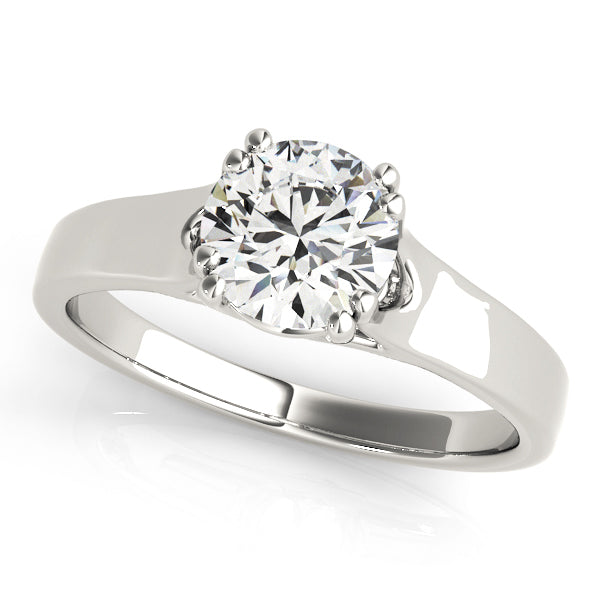 14K White Gold 1CT Diamond Solitaire Ring