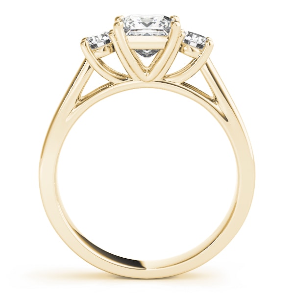 14K Yellow Gold 1 ct tw Three Stone Diamond Engagement Ring