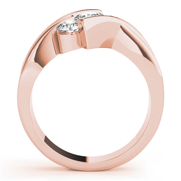 14K Rose Gold 1 CT Diamond Three-Stone Engagement Ring
