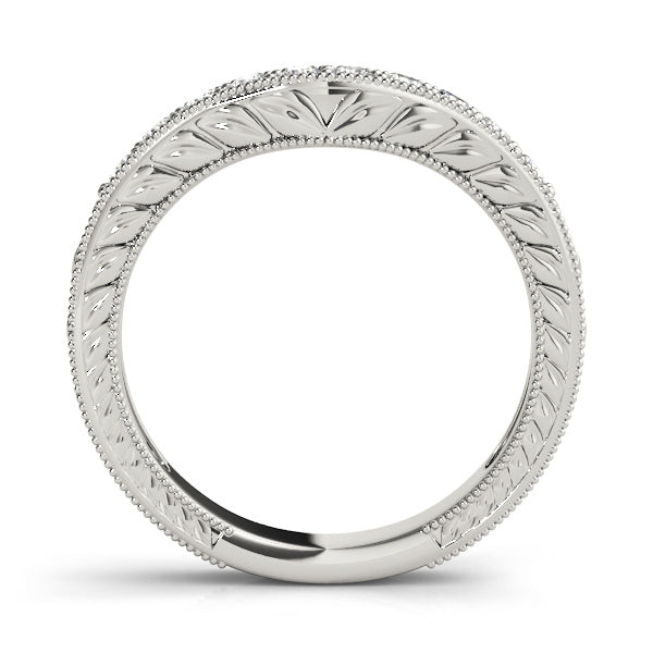 Platinum 0.25 ctw Round Diamond Wedding Ring